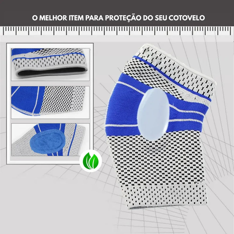 Cotoveleira Ortopédica Com Silicone Para Epicondilite