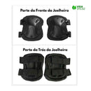 Kit Cotoveleira e Joelheira de Proteção Para Esporte