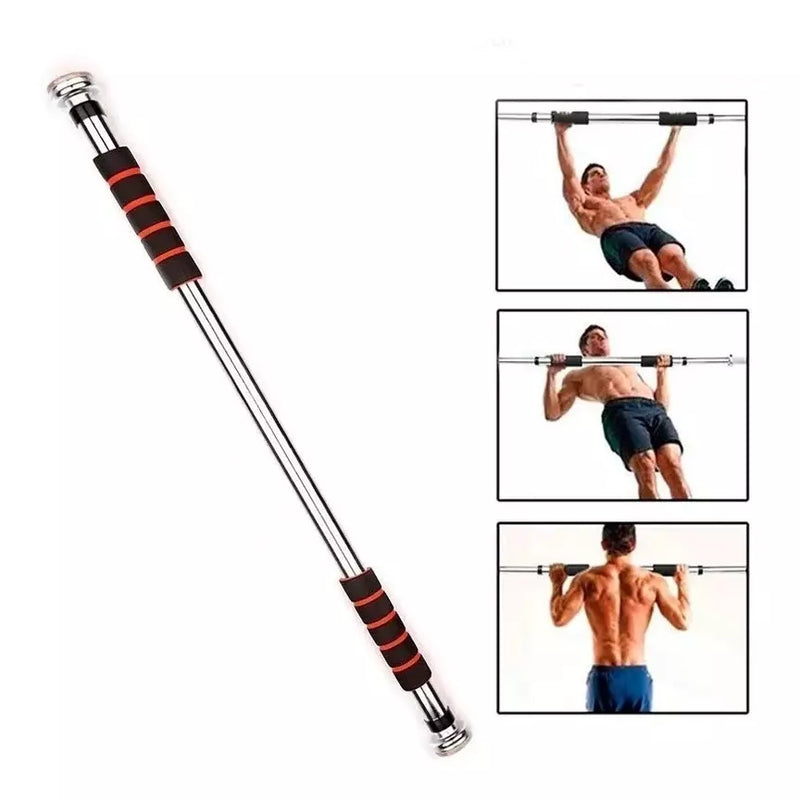 Barra Fixa Flexão Porta Apoio Regulável 64 a 100 Cm