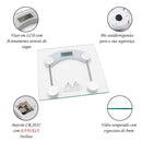 Balança Corporal Digital até 180kg Com Vidro Temperado (Bateria de Brinde) - Vida Eficaz