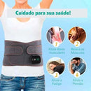 Cinta Massageadora Lombar Recarregável Com Aquecimento - Vida Eficaz