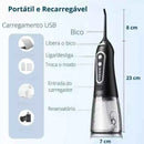 Irrigador Oral Portátil para Limpeza Bucal - CleanTeeth - Vida Eficaz