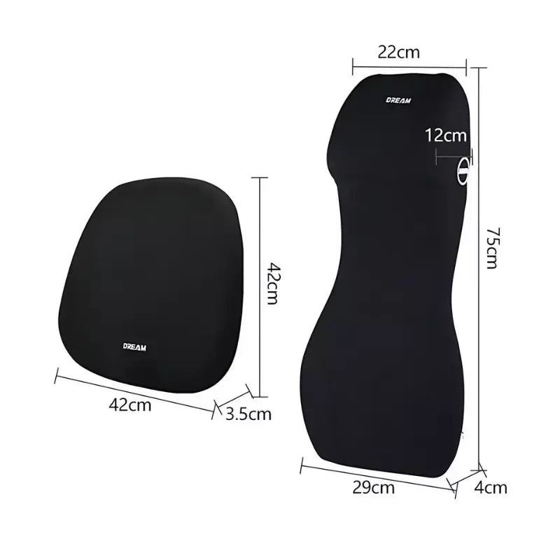 Conjunto Carro Almofada Assento + Apoio Lombar Modelo Universal Tamanho - Vida Eficaz