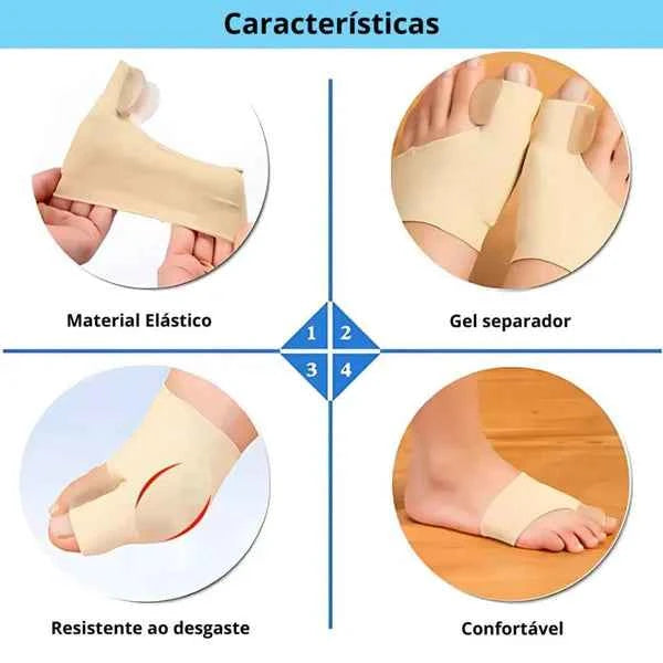 Corretor de Joanete Silicone - Meia Ortopédica - Vida Eficaz