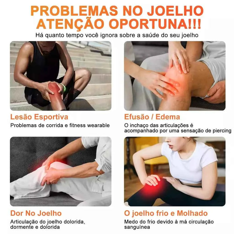 Massageador Elétrico Para Joelhos Com Laser E Infravermelho