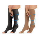 Meia De Compressão 3/4 Unissex Com Zíper Alta Pressão Cores Par