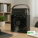 Mini Ventilador Portátil com Umidificador Preto - Vida Eficaz