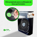 Mini Ventilador Portátil com Umidificador Preto - Vida Eficaz