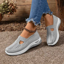 Tênis Ortopédico Feminino Confort Plus Cinza - Vida Eficaz