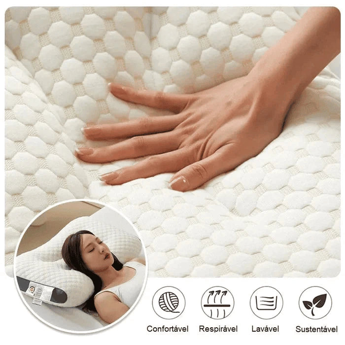 Travesseiro Ortopédico Cervical Para Pescoço - Sleep Confort